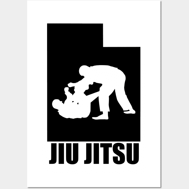 Utah BJJ (w/ Text) Wall Art by Ruiz Combat Grappling